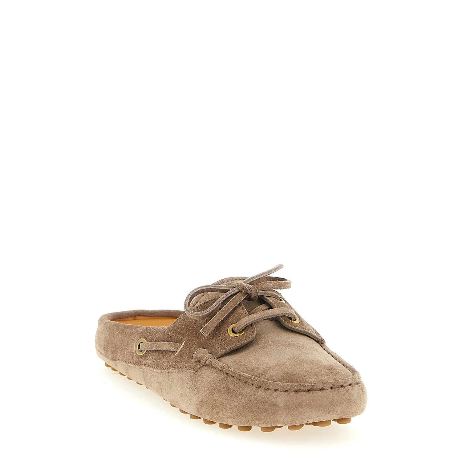 Tod's Beige Calfskin Flats