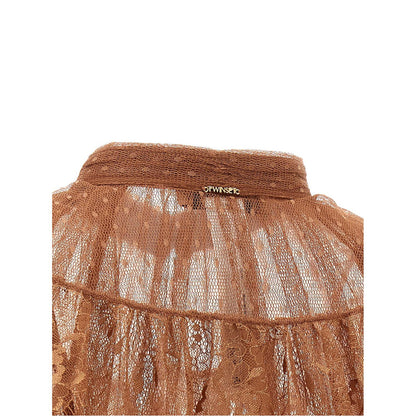 Twinset Brown Polyester Blouse