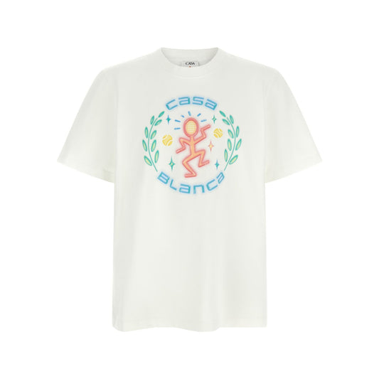 Casablanca White Organic Cotton T-Shirt
