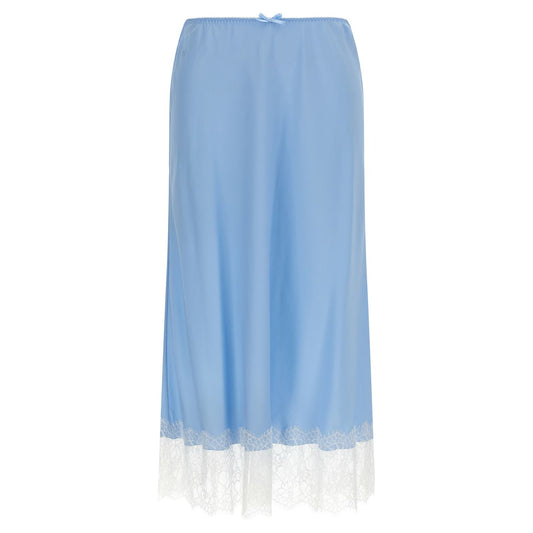 Moschino Blue Acetate Midi Skirt