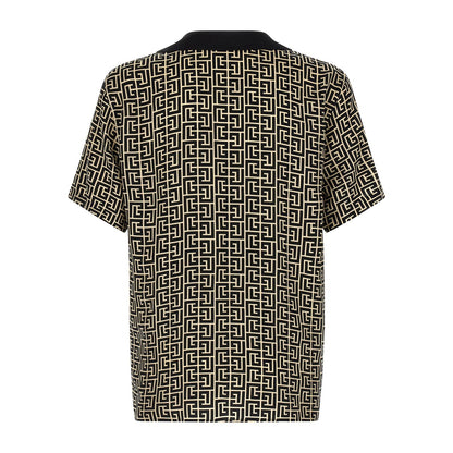 Balmain Bicolor Viscose Blouse
