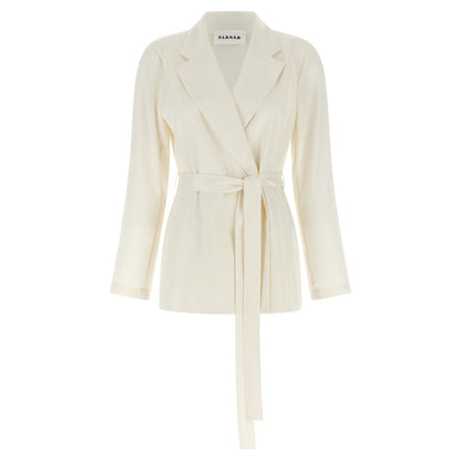 P.A.R.O.S.H. White Polyester Blazer