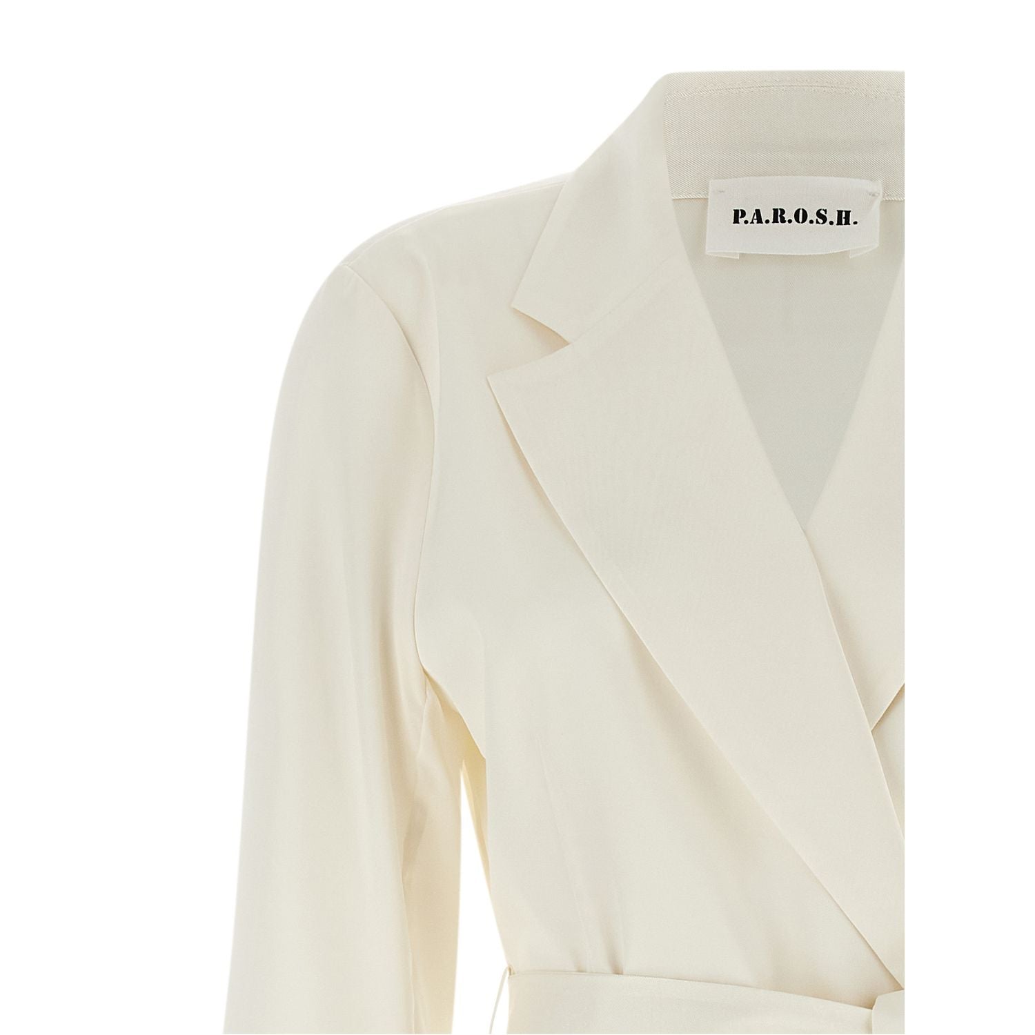 P.A.R.O.S.H. White Polyester Blazer