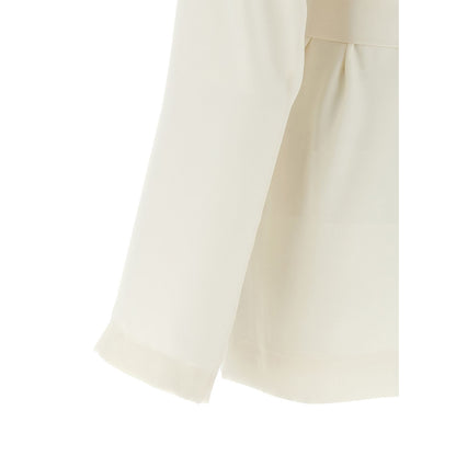 P.A.R.O.S.H. White Polyester Blazer