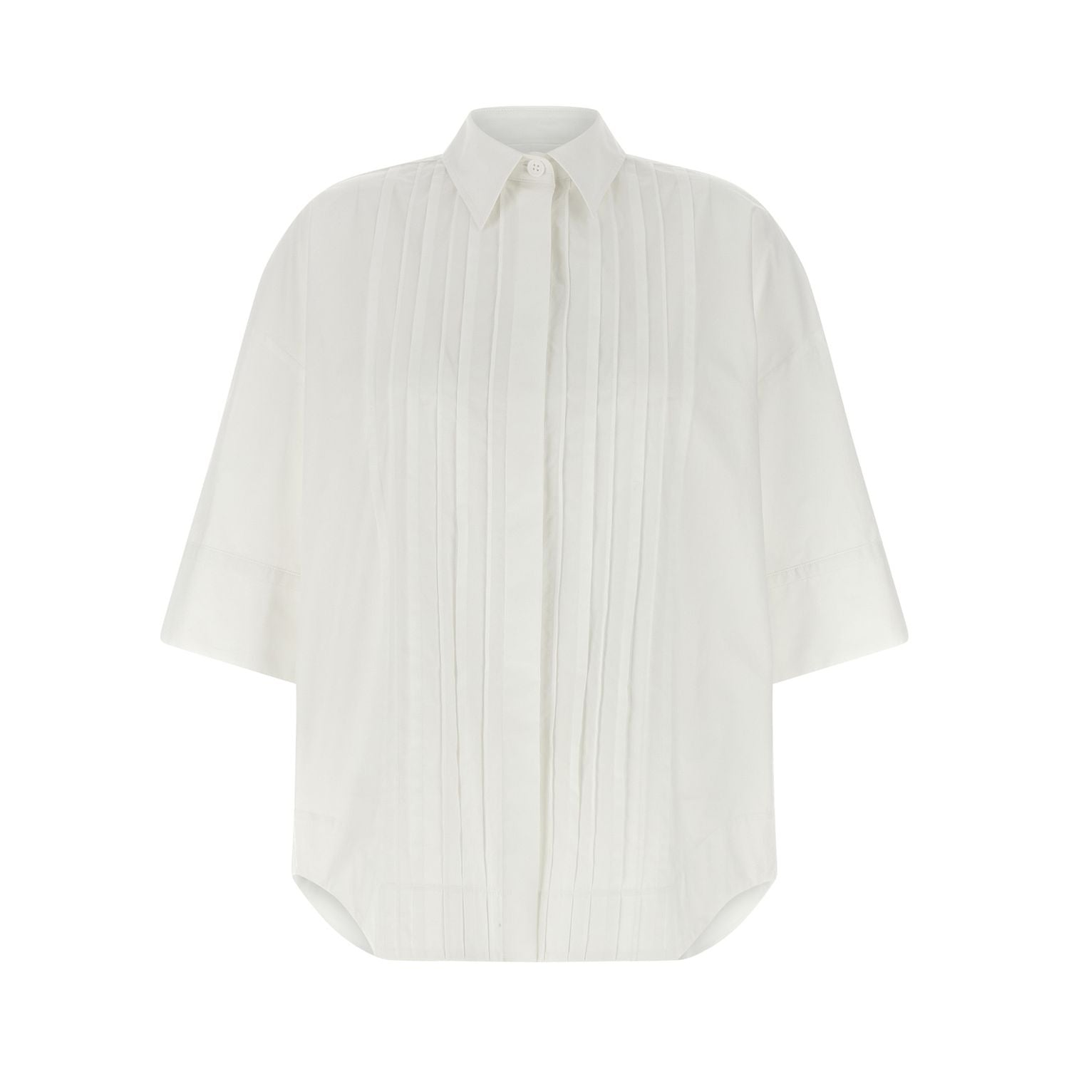 P.A.R.O.S.H. White Cotton Blouse