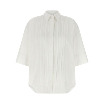 P.A.R.O.S.H. White Cotton Blouse