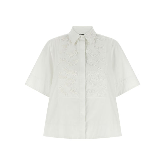 P.A.R.O.S.H. White Cotton Blouse