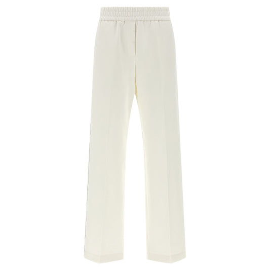 Peserico White Cotton Casual Pants
