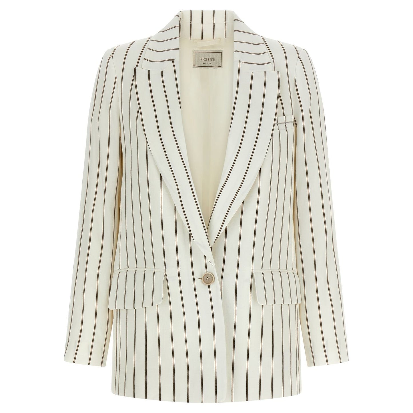 Peserico White Linen Blazer