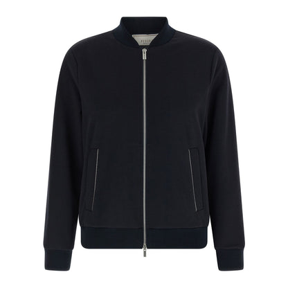 Peserico Blue Cotton Bomber