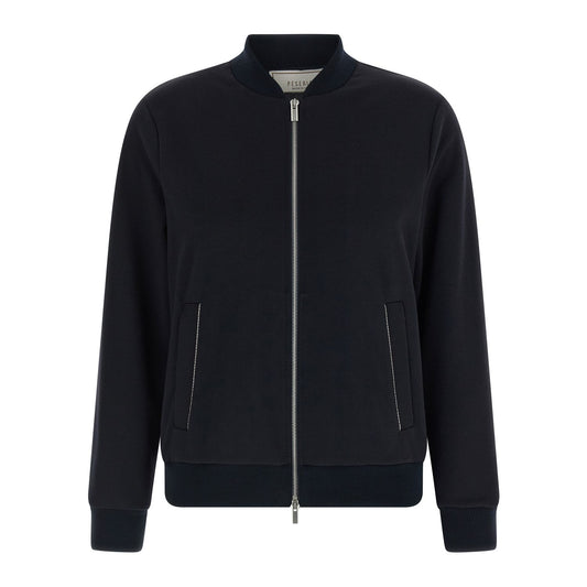 Peserico Blue Cotton Bomber