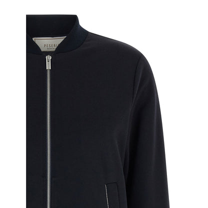 Peserico Blue Cotton Bomber