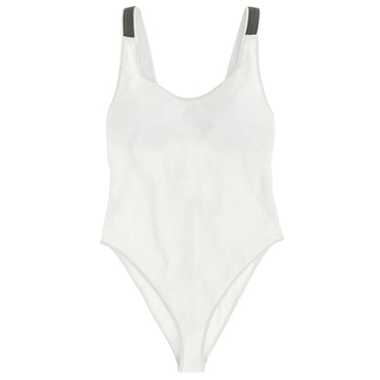 Brunello Cucinelli White Polyamide One-Piece Swimsuit