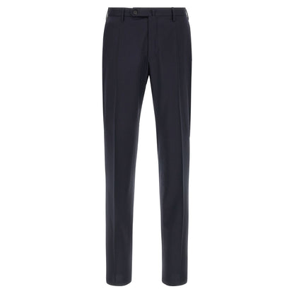 Incotex Blue Virgin Wool Dress Pants
