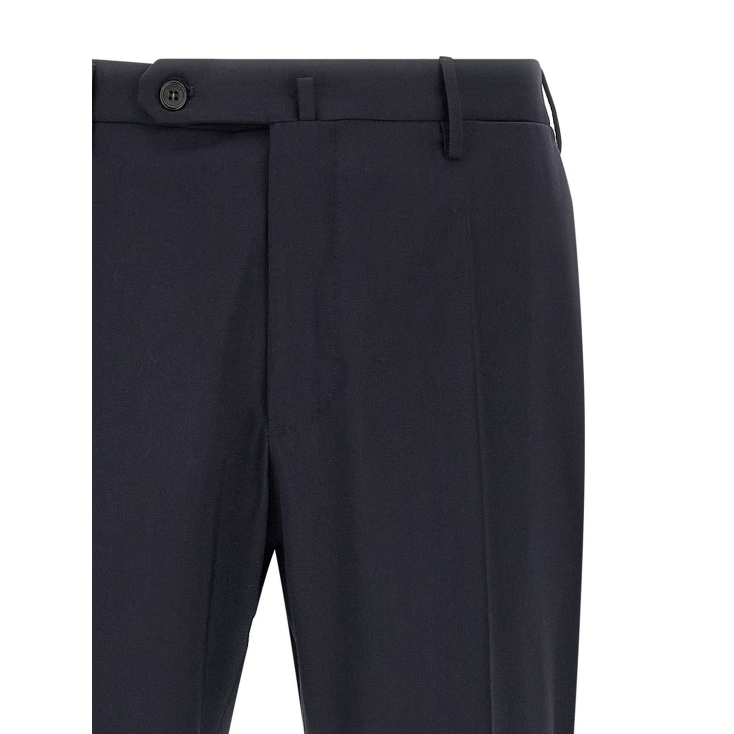 Incotex Blue Virgin Wool Dress Pants