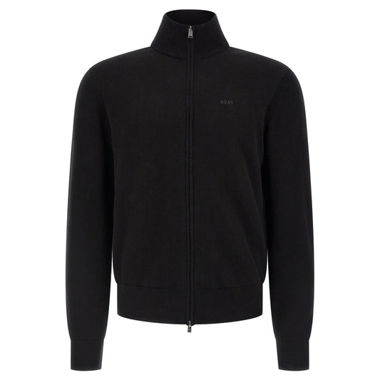 Hugo Boss Black Cotton Cardigan