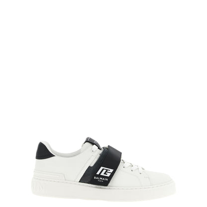 Balmain Bicolor Calfskin Low Top Sneakers
