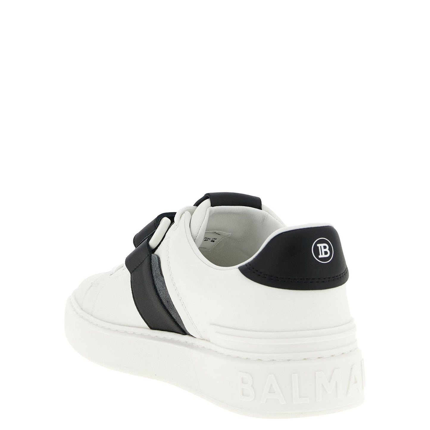Balmain Bicolor Calfskin Low Top Sneakers