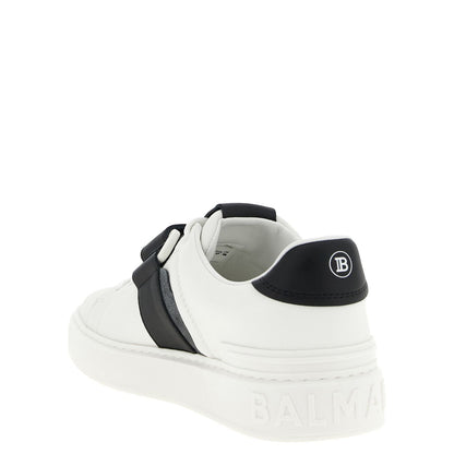Balmain Bicolor Calfskin Low Top Sneakers