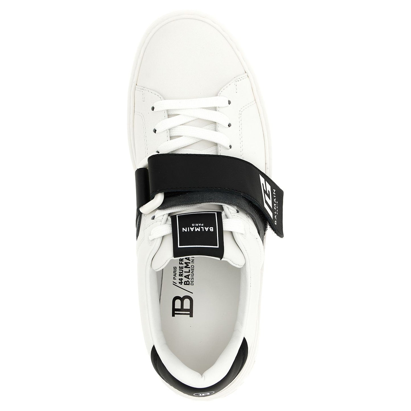 Balmain Bicolor Calfskin Low Top Sneakers