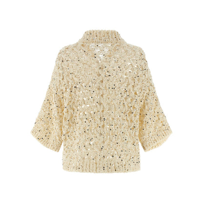 Peserico Beige Cotton Cardigan