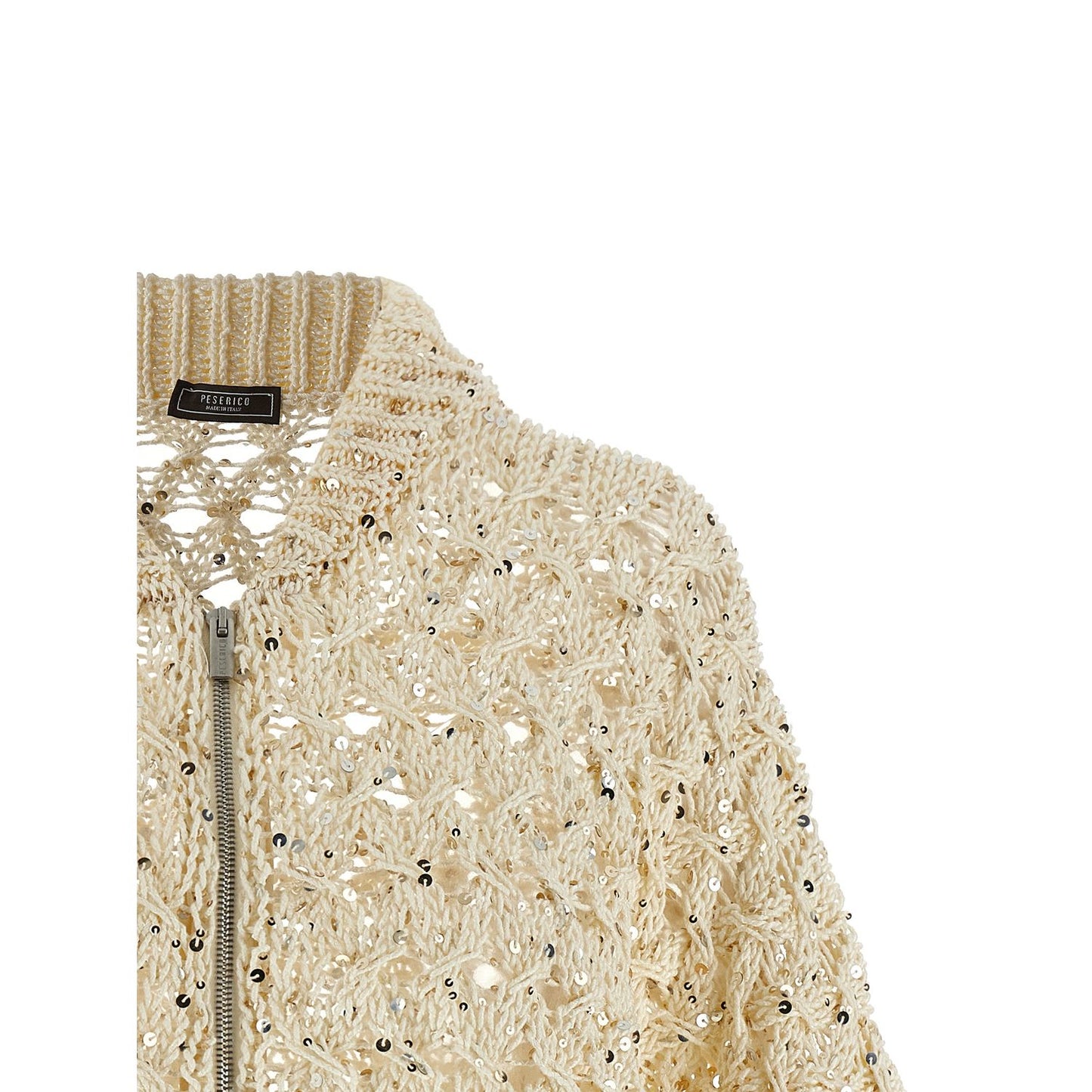 Peserico Beige Cotton Cardigan