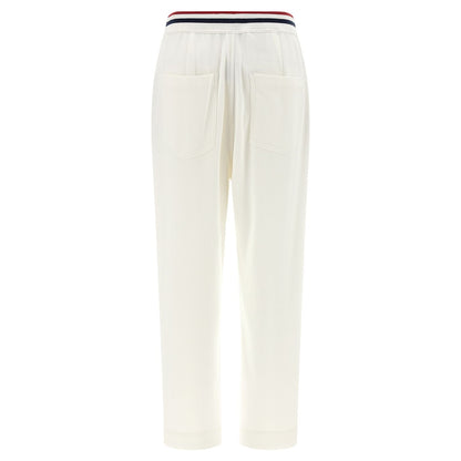 Brunello Cucinelli White Cotton Joggers (Workout Pants)