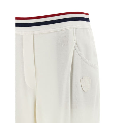 Brunello Cucinelli White Cotton Joggers (Workout Pants)