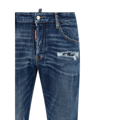 Dsquared² Blue Cotton Jeans Denim