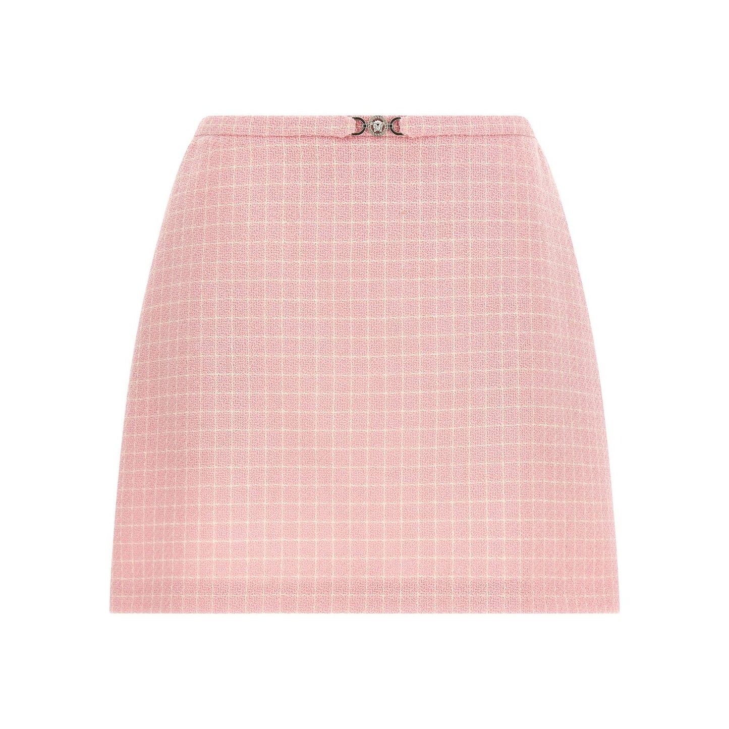 Versace Multicolor Virgin Wool Long Skirt
