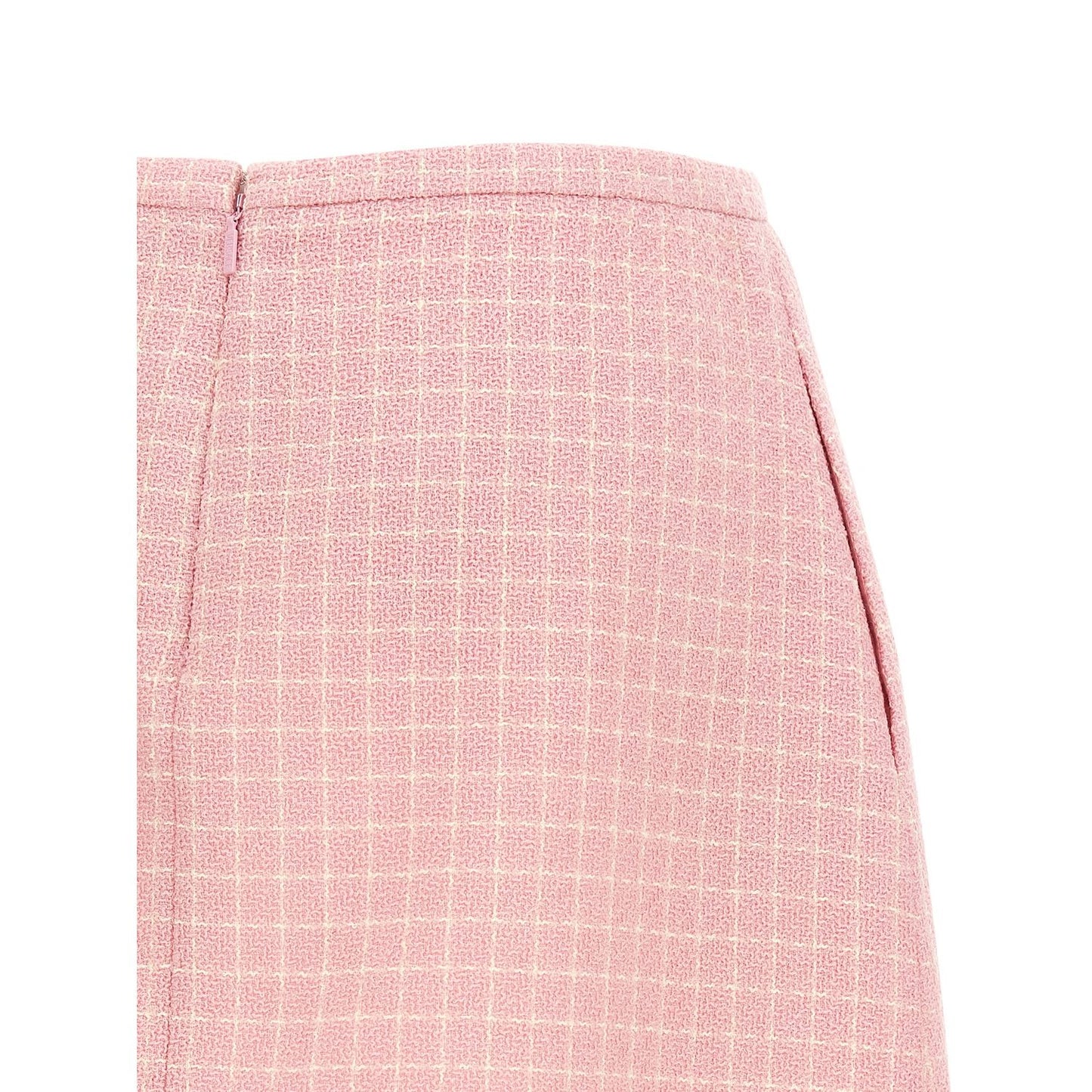 Versace Multicolor Virgin Wool Long Skirt
