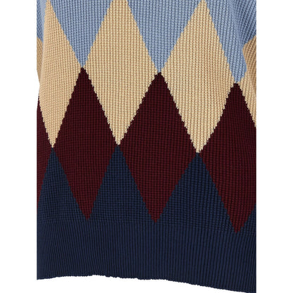 Ballantyne Blue Cotton Cardigan