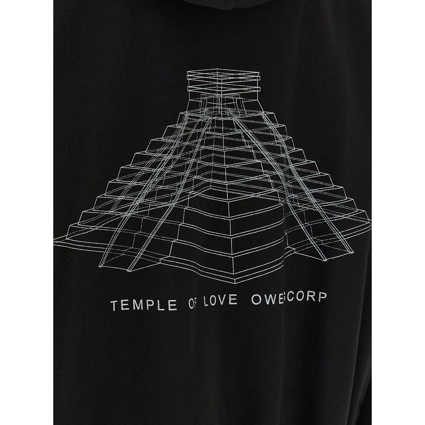 Rick Owens Black Cotton Sweatshirt