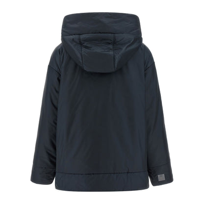 Max Mara Blue Polyester Shell Jacket