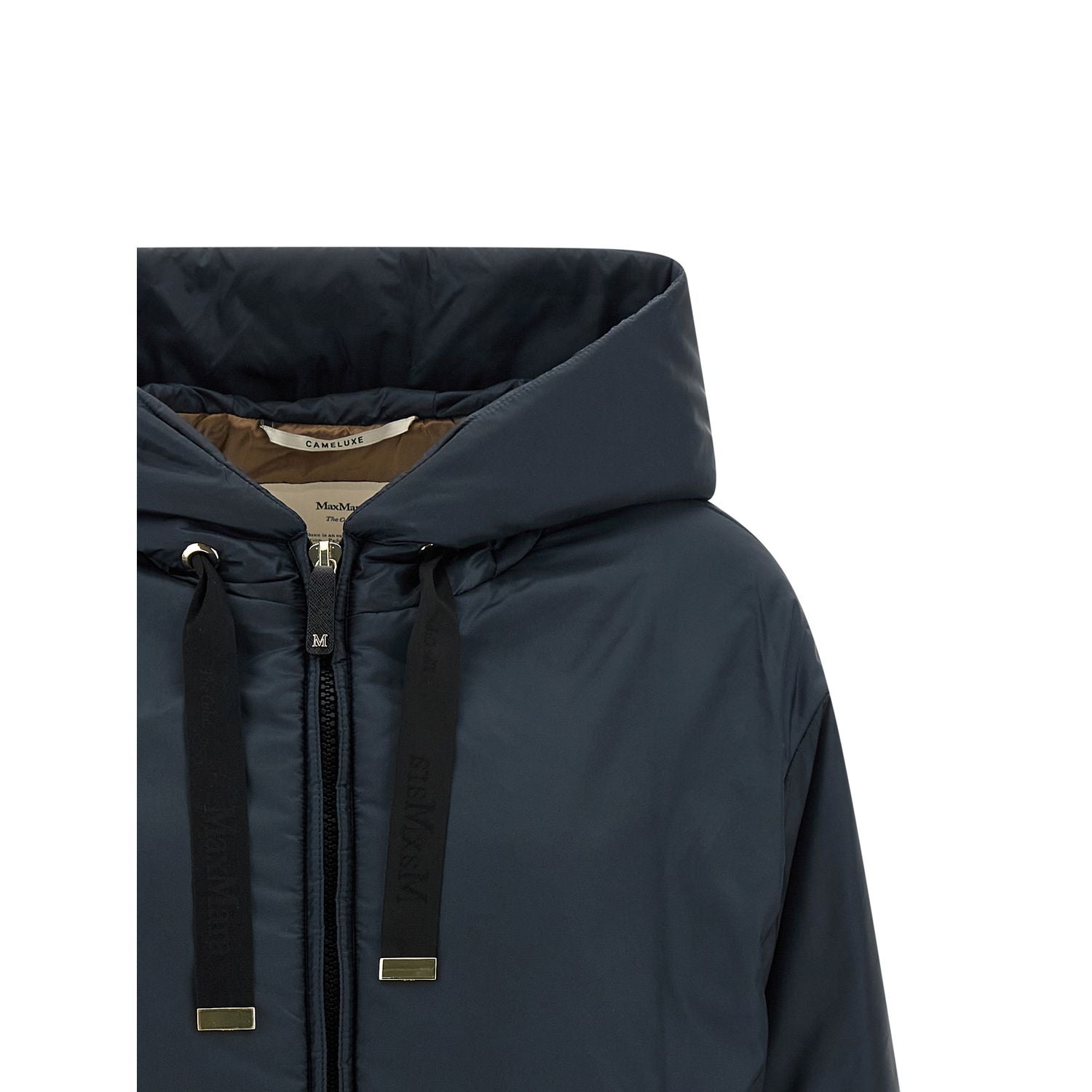 Max Mara Blue Polyester Shell Jacket