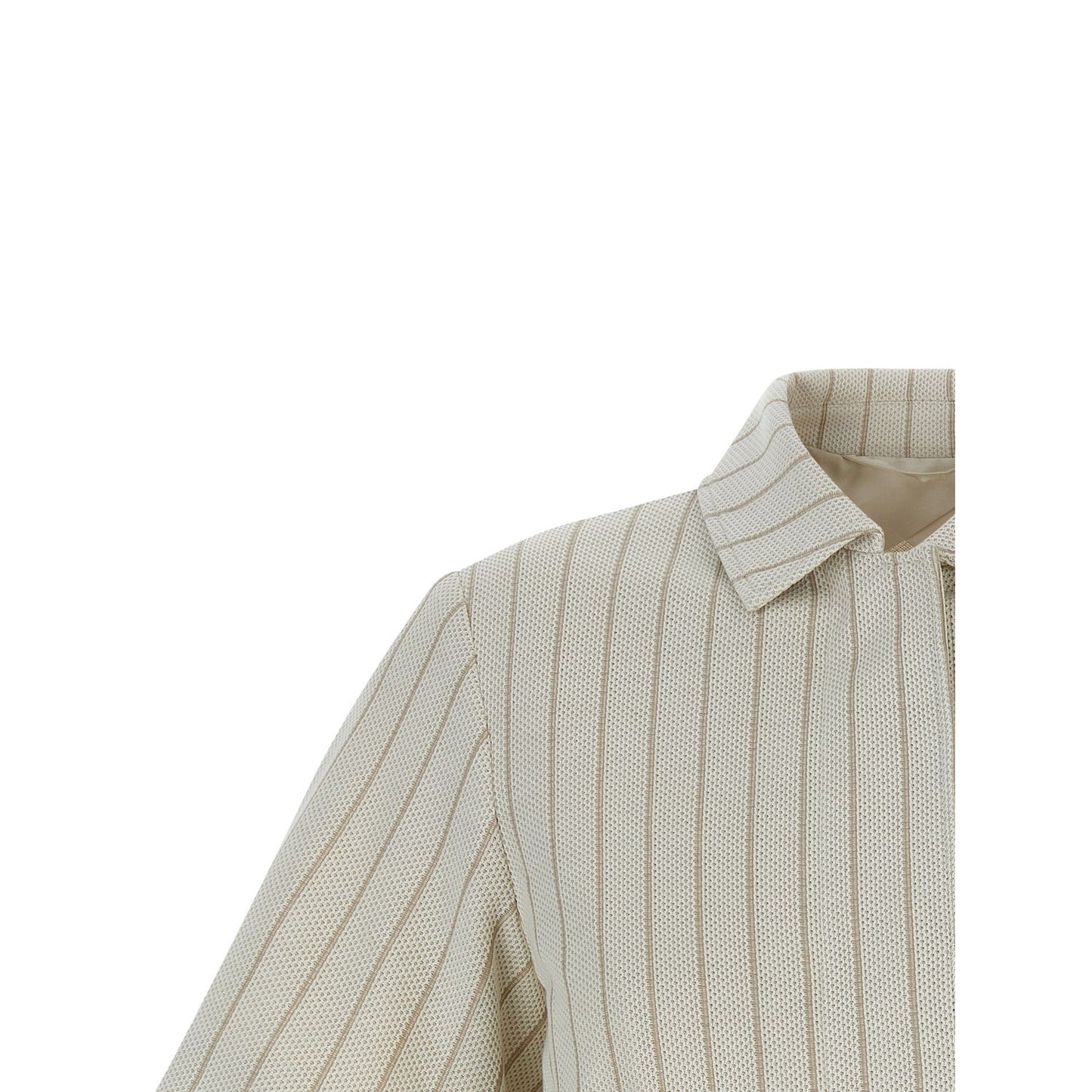 Max Mara Beige Cotton Full-Length Jacket