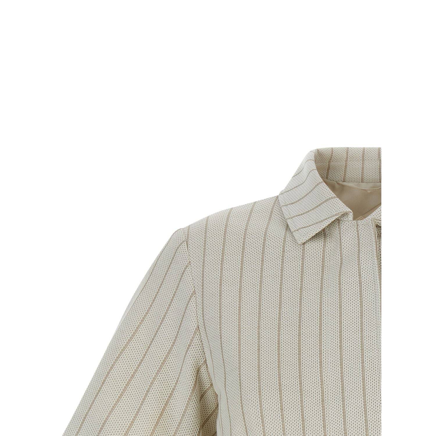 Max Mara Beige Cotton Full-Length Jacket