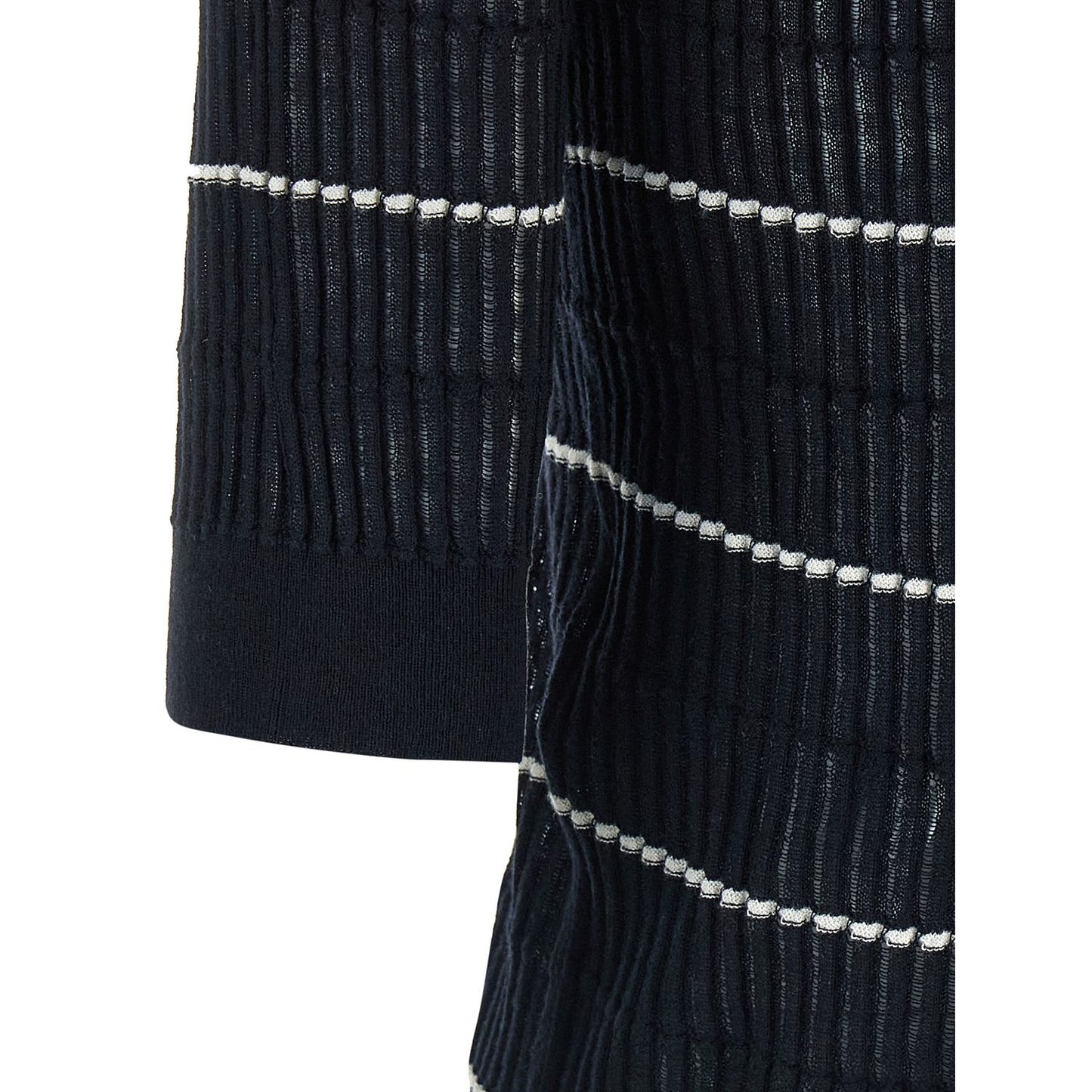 Max Mara Blue Silk Polo Shirt