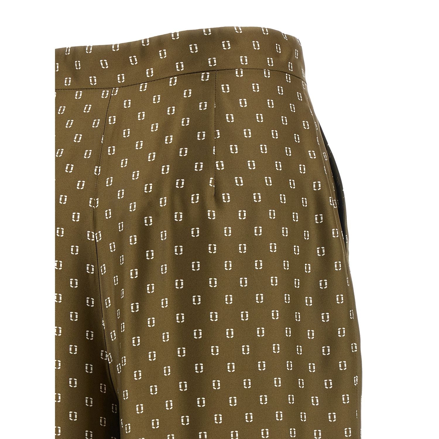 Max Mara Bicolor Silk Casual Pants