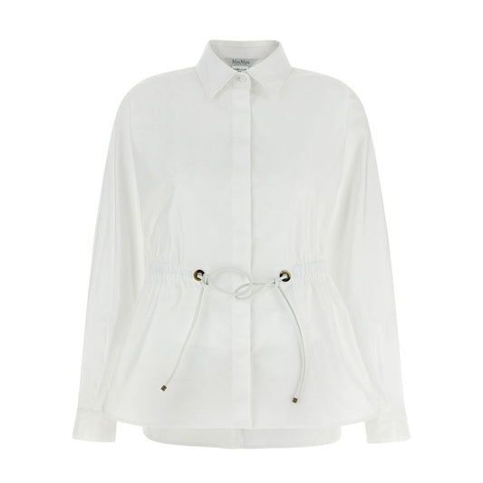Max Mara White Cotton Blouse