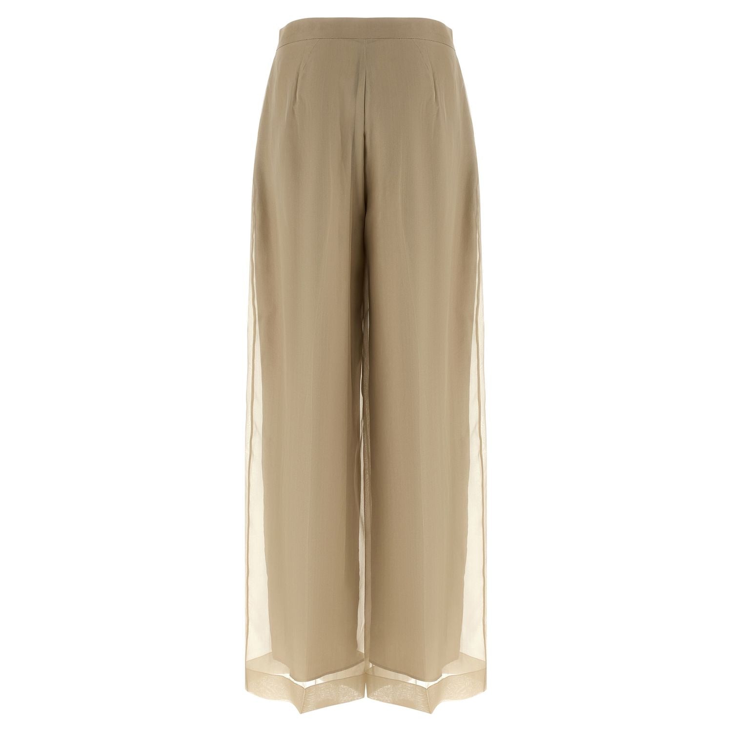 Max Mara Beige Silk Casual Pants