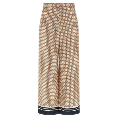 Max Mara Blue Silk Pants