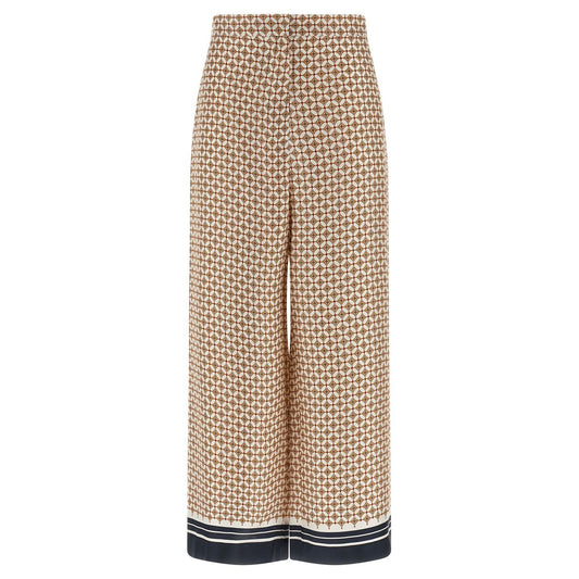 Max Mara Blue Silk Pants