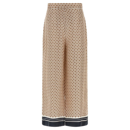 Max Mara Blue Silk Pants
