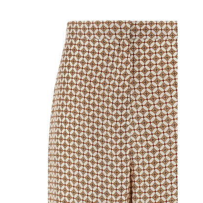 Max Mara Blue Silk Pants