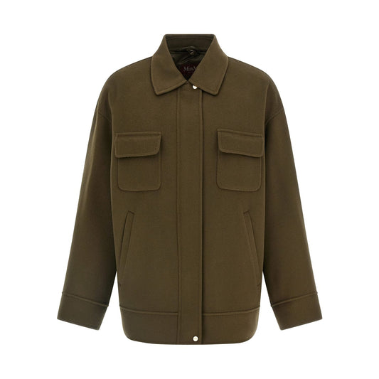 Max Mara Bicolor Virgin Wool Coat