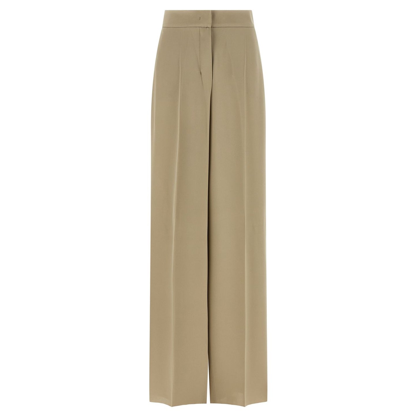 Max Mara Beige Silk Dress Pants