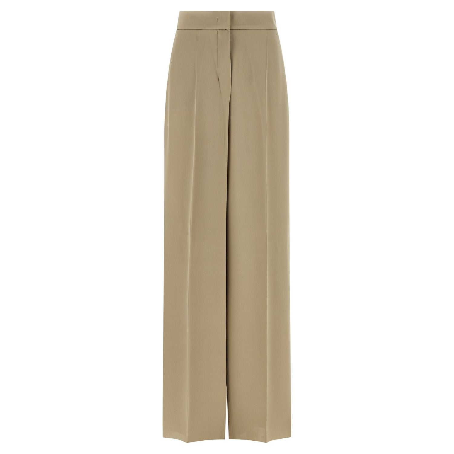 Max Mara Beige Silk Dress Pants