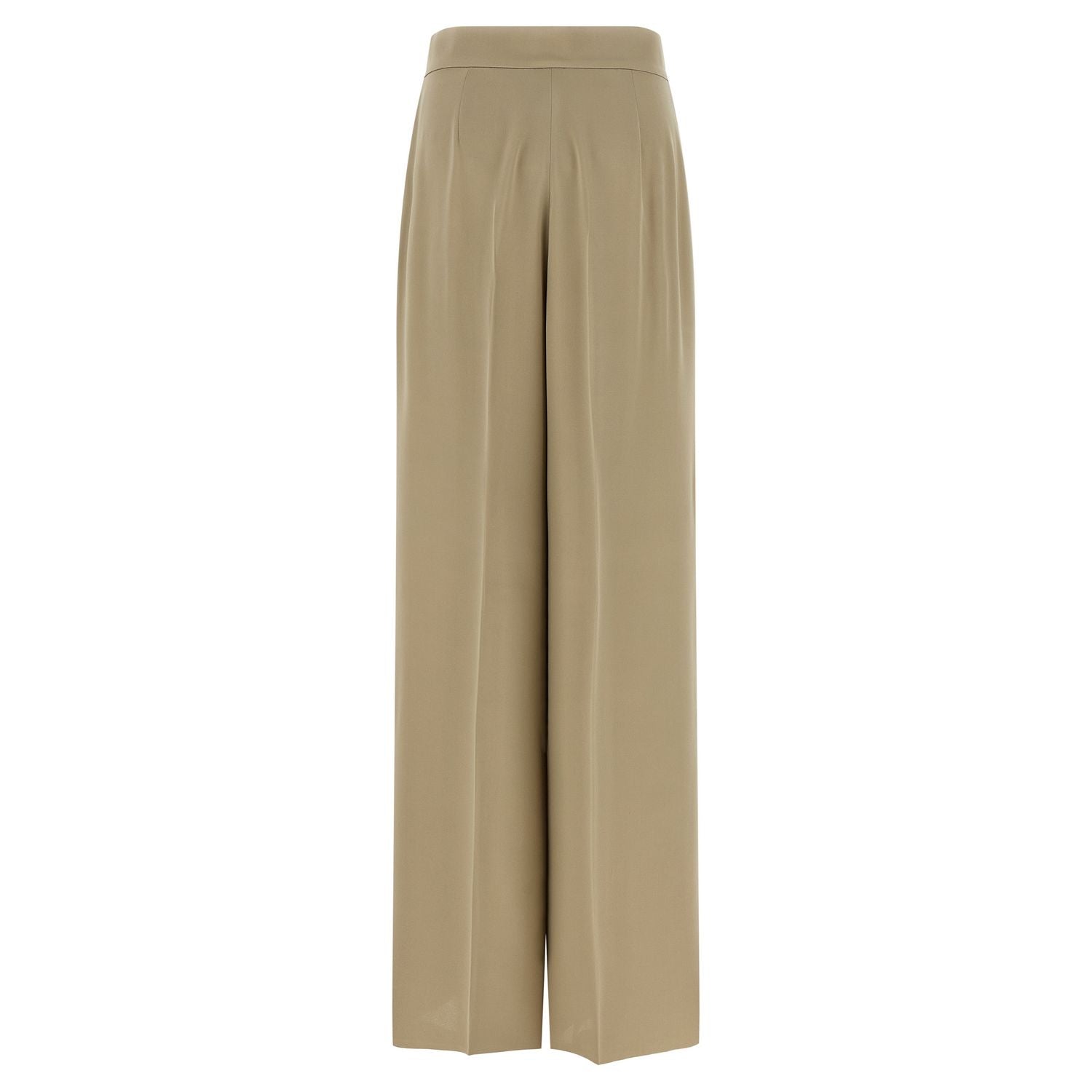 Max Mara Beige Silk Dress Pants