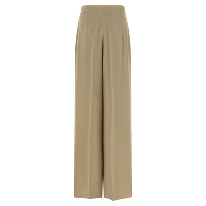 Max Mara Beige Silk Dress Pants